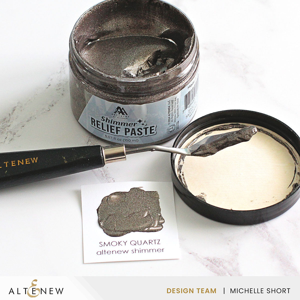 Altenew Smoky Quartz Shimmer Relief Paste alt8495 product image