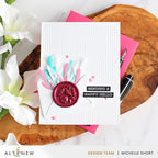 Altenew Soft Peonies Wax Seal Stamp alt10706 hello