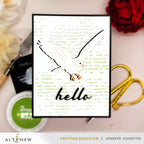 Altenew Squiggly Lines Background Stencil alt10594 hello