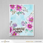 Altenew Stamp and Paint Charming Clusters Clear Stamps alt11076 hugs