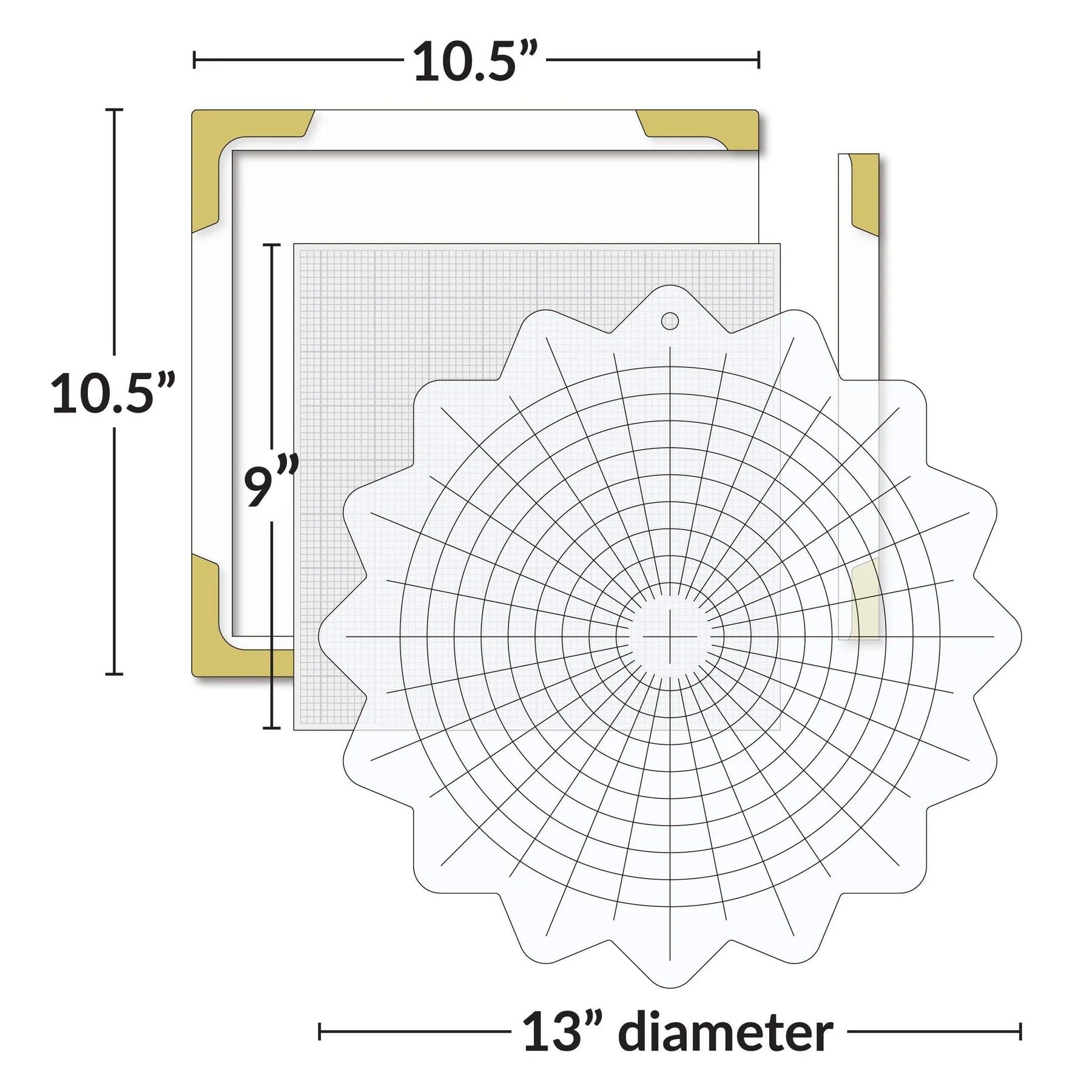 Altenew Stampwheel 2.0 alt10412bn measurements