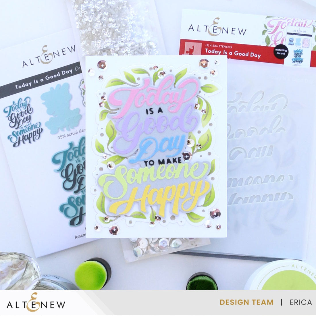 Altenew Stellar Sequins Dazzling Diamond alt10633 happy