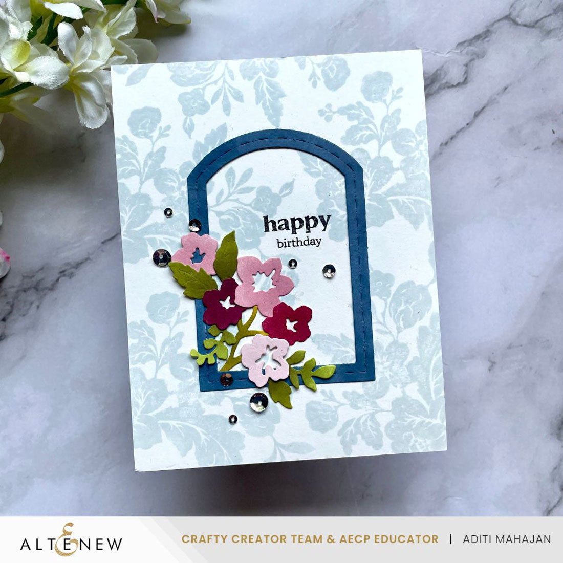 Altenew Stellar Sequins Dazzling Diamond alt10633 happy birthday