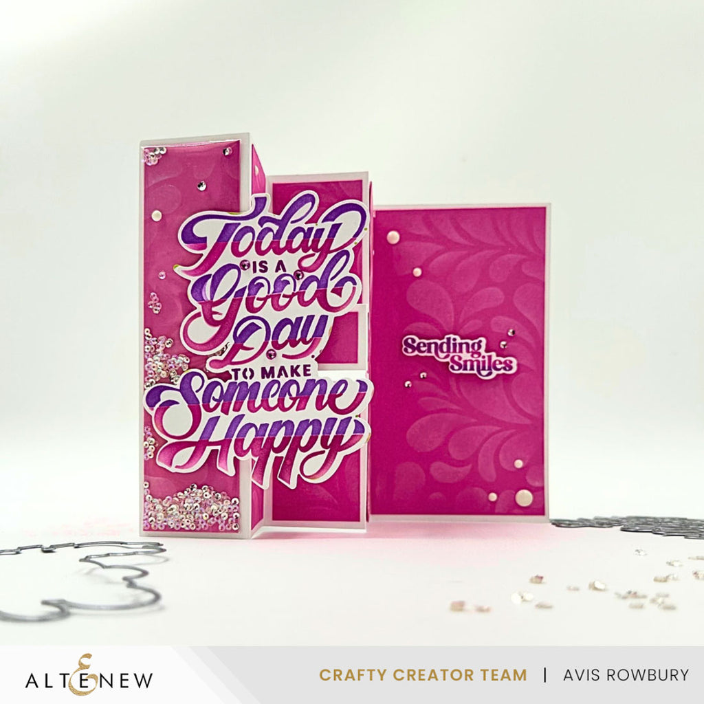 Altenew Stellar Sequins Dazzling Diamond alt10633 sending smiles