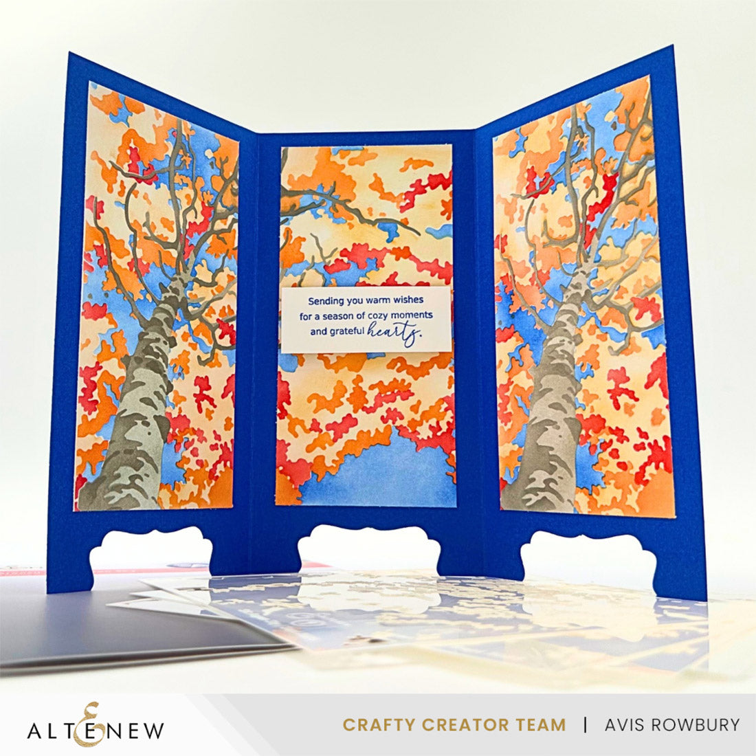 Altenew Stencil Art Aspen Sky Layering Stencils alt10978 warm wishes