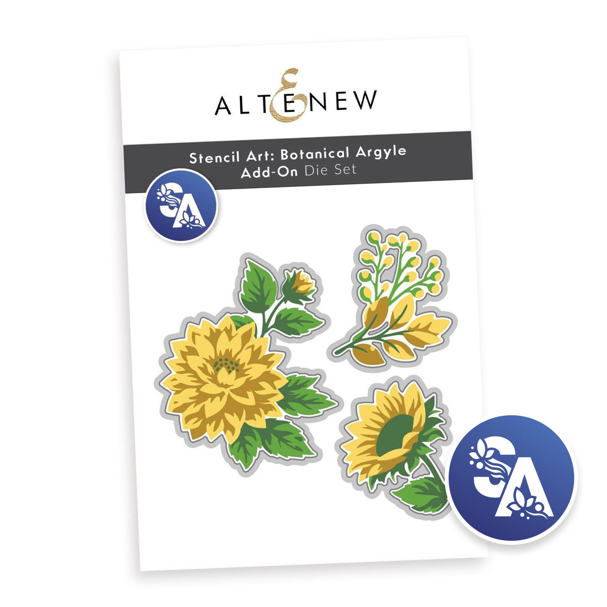 Altenew Stencil Art Botanical Argyle Add-on Dies alt11569