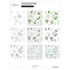 Altenew Stencil Art Botanical Argyle Layering Stencils alt11568 layering guide 2