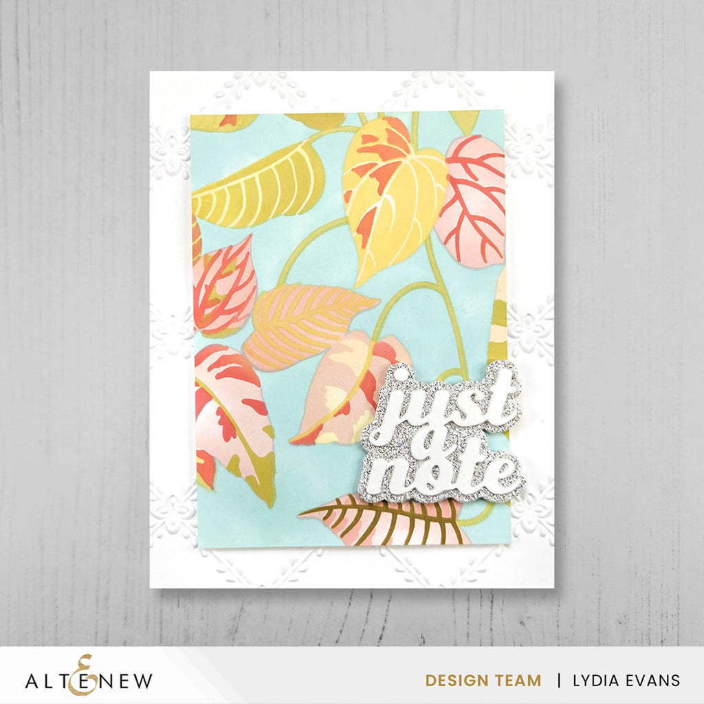 Altenew Stencil Art Flourishing Vines Layering Stencils alt11067 leaves