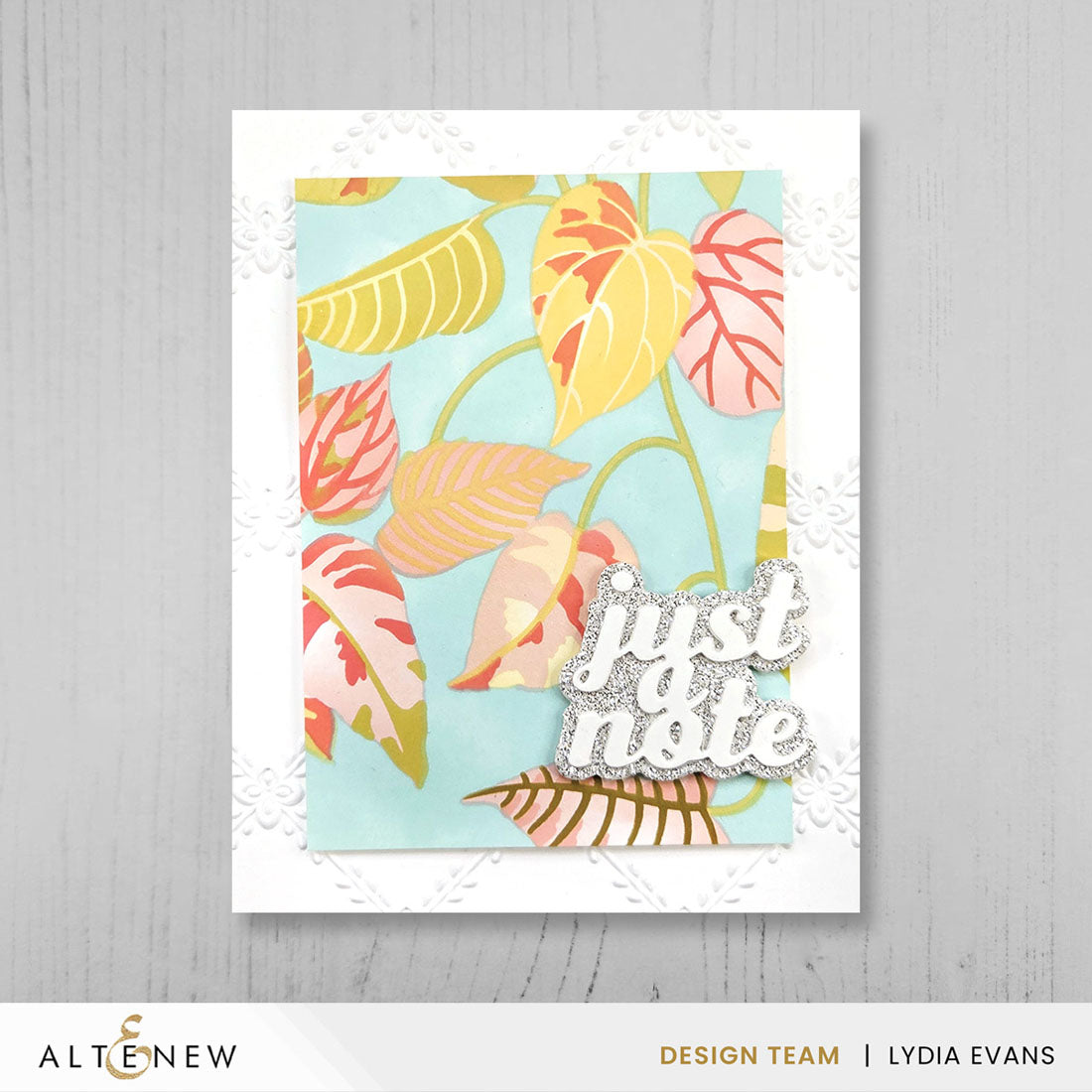 Altenew Stencil Art Flourishing Vines Layering Stencils alt11067 leaves