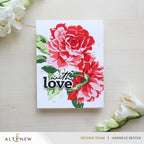 Altenew Stencil Art Majestic Roses Layering Stencils alt11214 with love