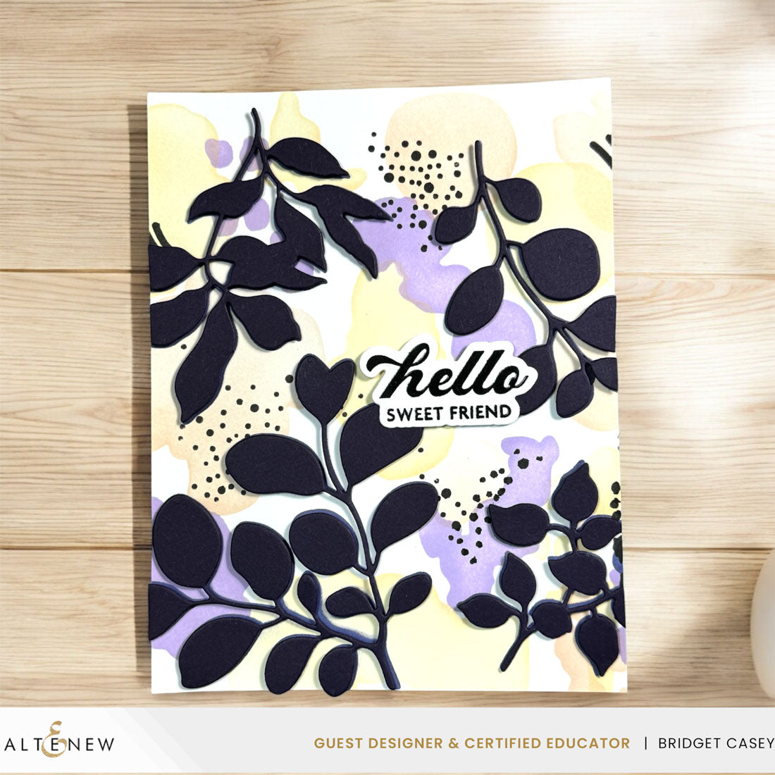 Altenew Stencil Art Nature Splashes Add On Dies alt10577 hello