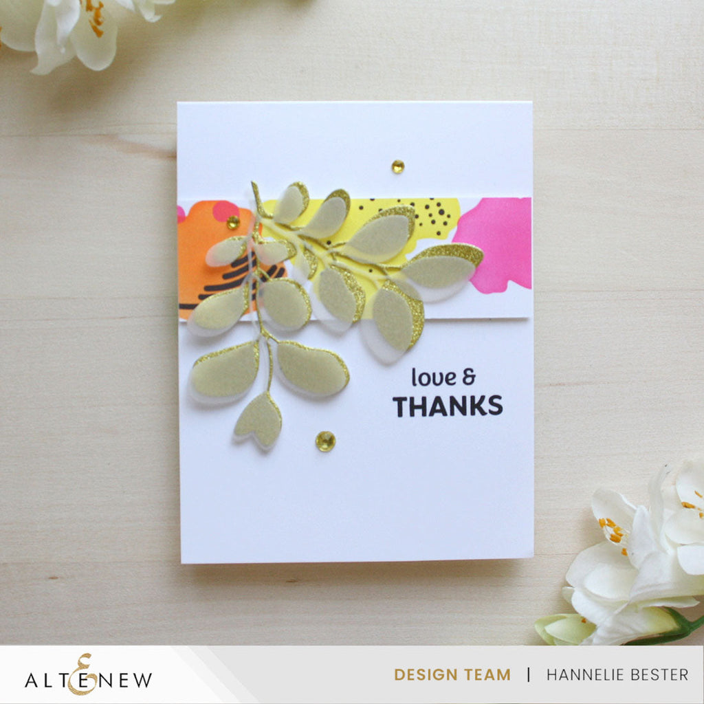 Altenew Stencil Art Nature Splashes Add On Dies alt10577 thanks