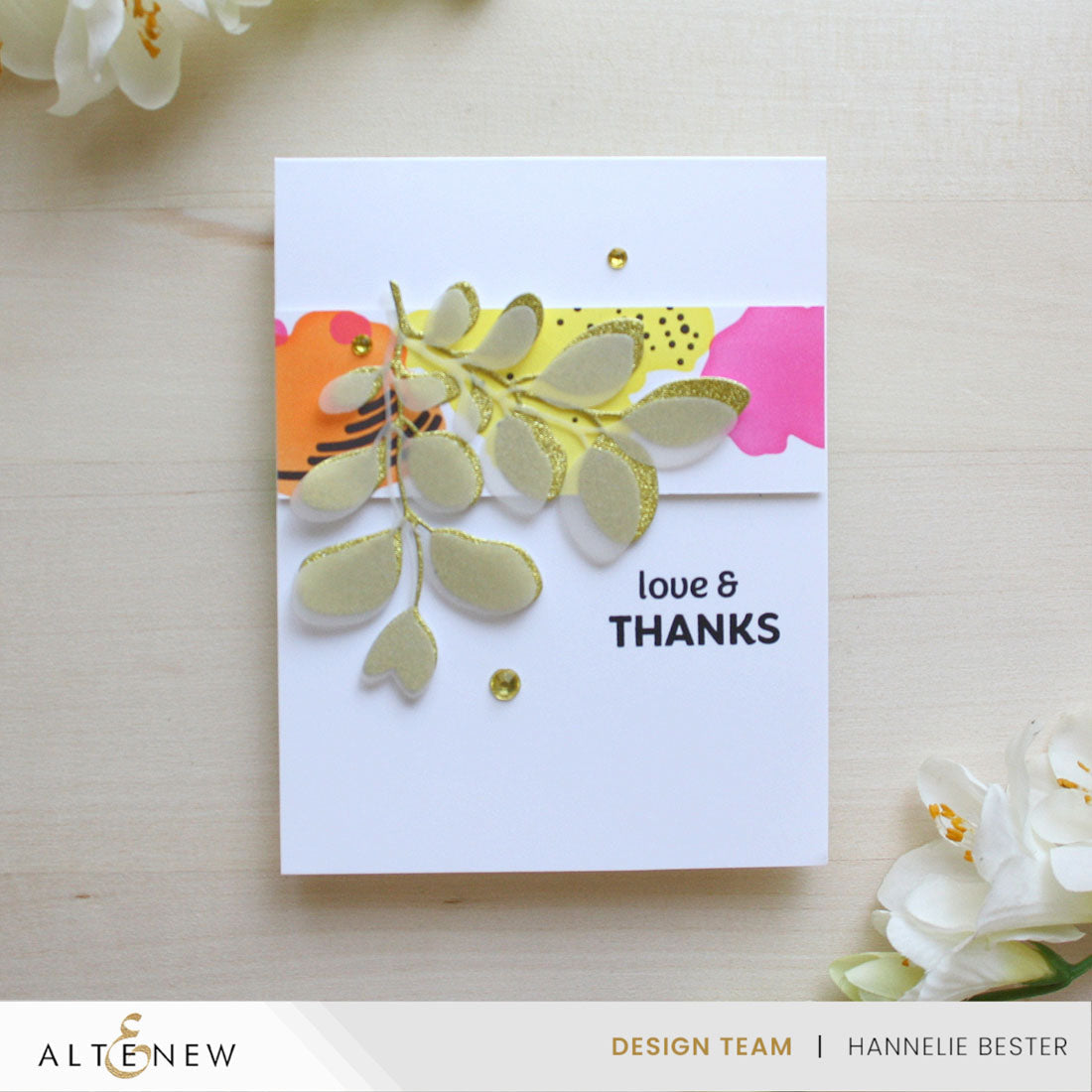 Altenew Stencil Art Nature Splashes Add On Dies alt10577 thanks