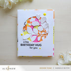 Altenew Stencil Art Nature Splashes Layering Stencils alt10576 birthday hugs