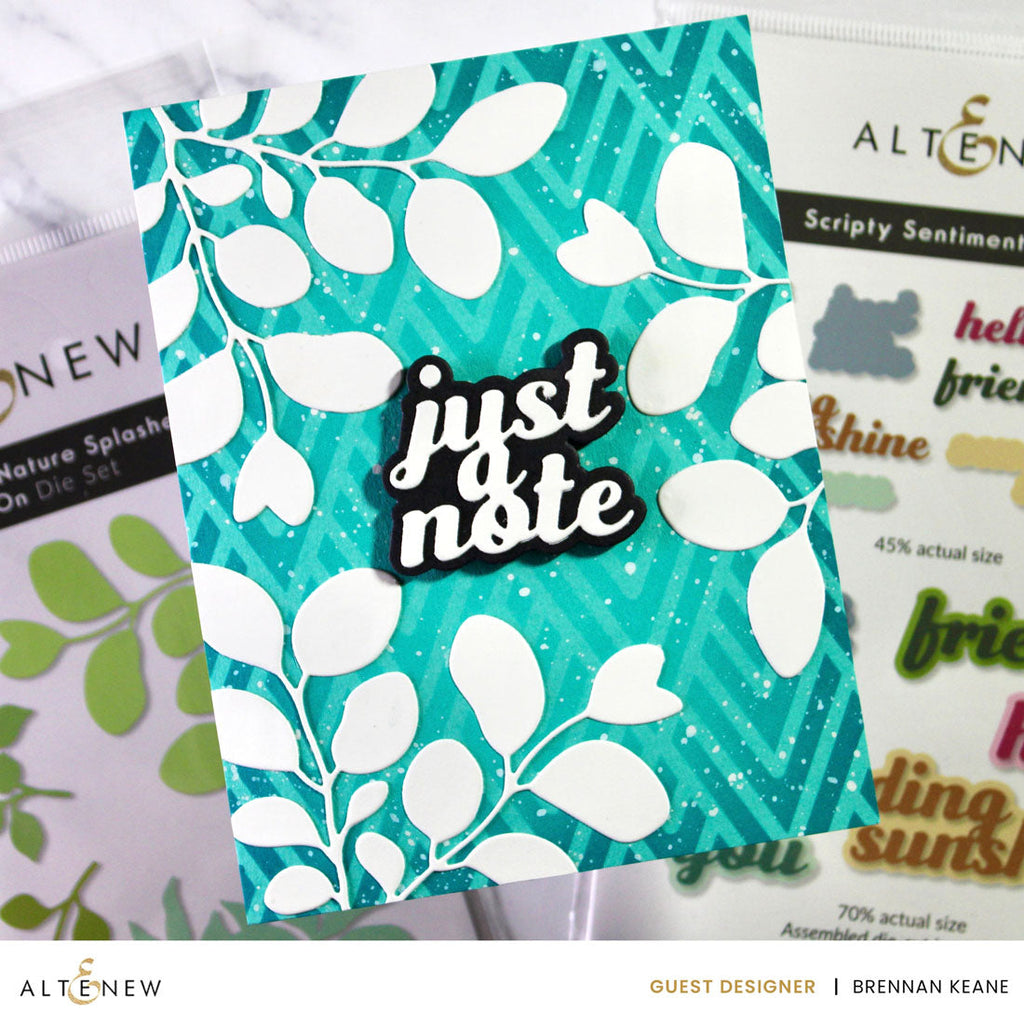 Altenew Stencil Art Nature Splashes Layering Stencils alt10576 note