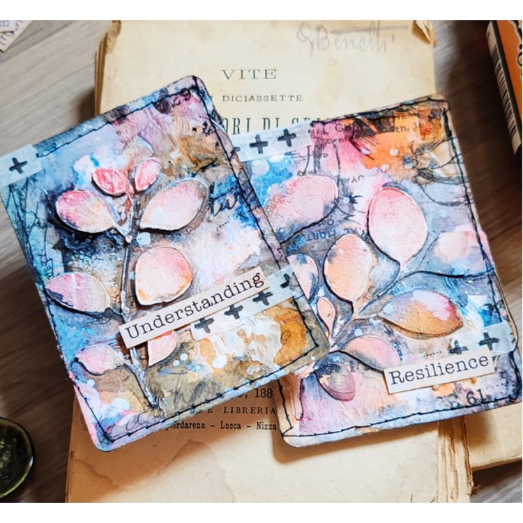 Altenew Stencil Art Nature Splashes Layering Stencils alt10576 pastels | color-code:ALT01