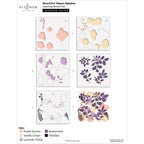 Altenew Stencil Art Nature Splashes and Add-on Die Set layering guide