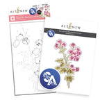 Altenew Stencil Art Painted Geraniums and Add-on Die Set