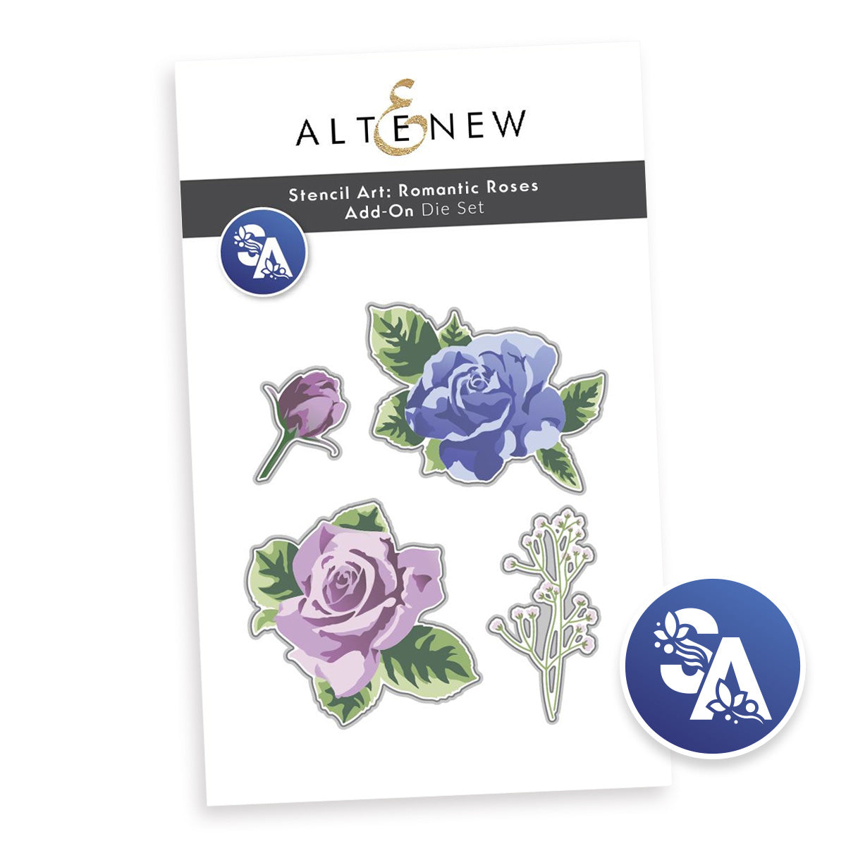 Altenew Stencil Art Romantic Roses Add-On Dies alt10662