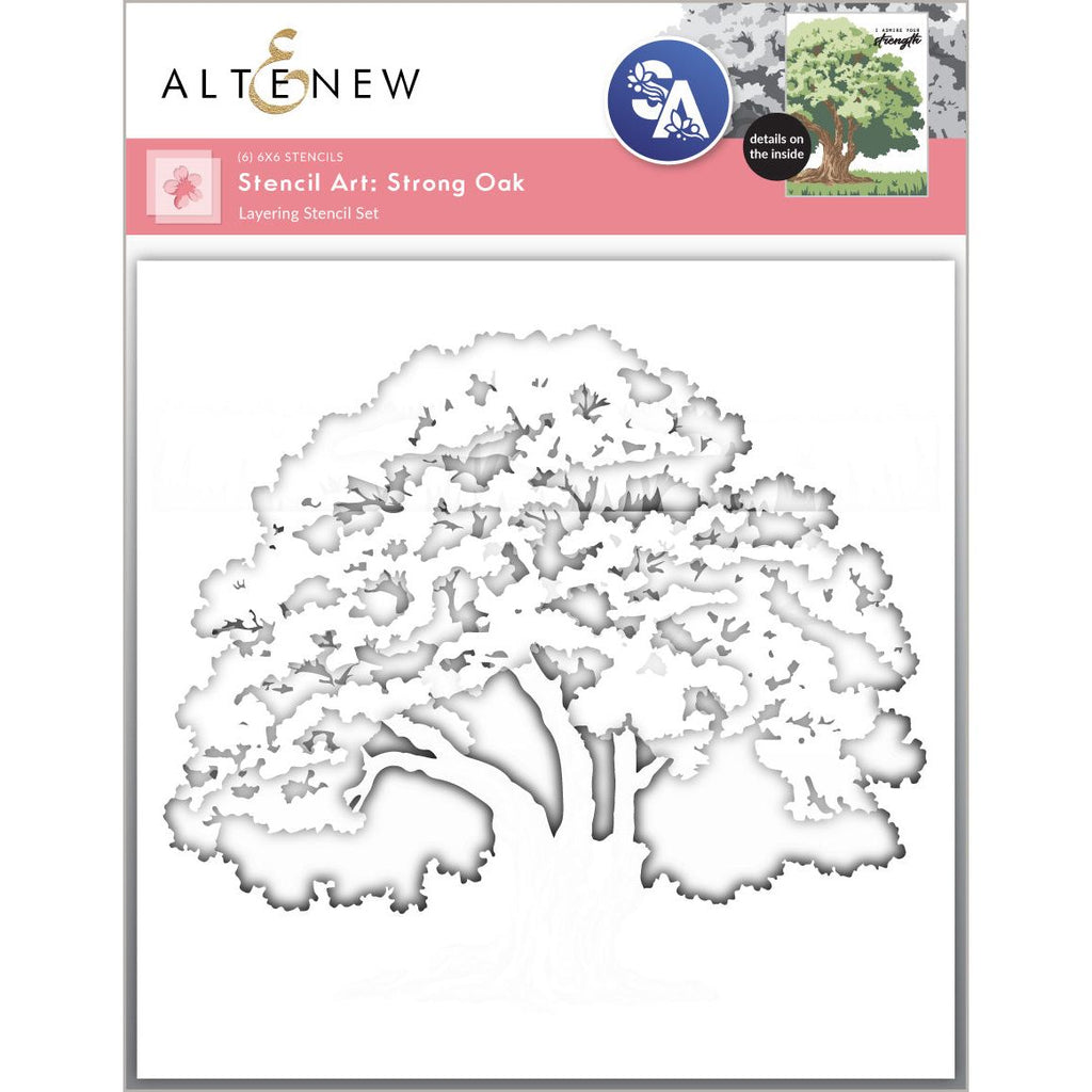 Altenew Stencil Art Strong Oak Layering Stencils alt10753