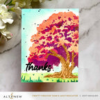 Altenew Stencil Art Strong Oak Layering Stencils alt10753 thanks