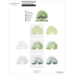 Altenew Stencil Art Strong Oak and Add-on Die Set layering guide 2