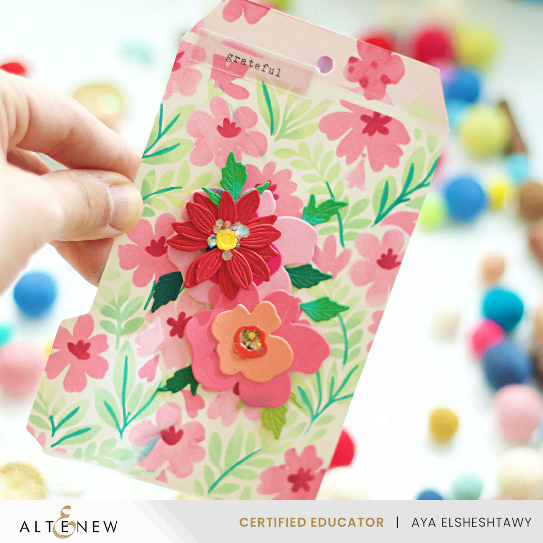Altenew Stencil Art Styled Backgrounds Layering Stencils alt11263 cute tag