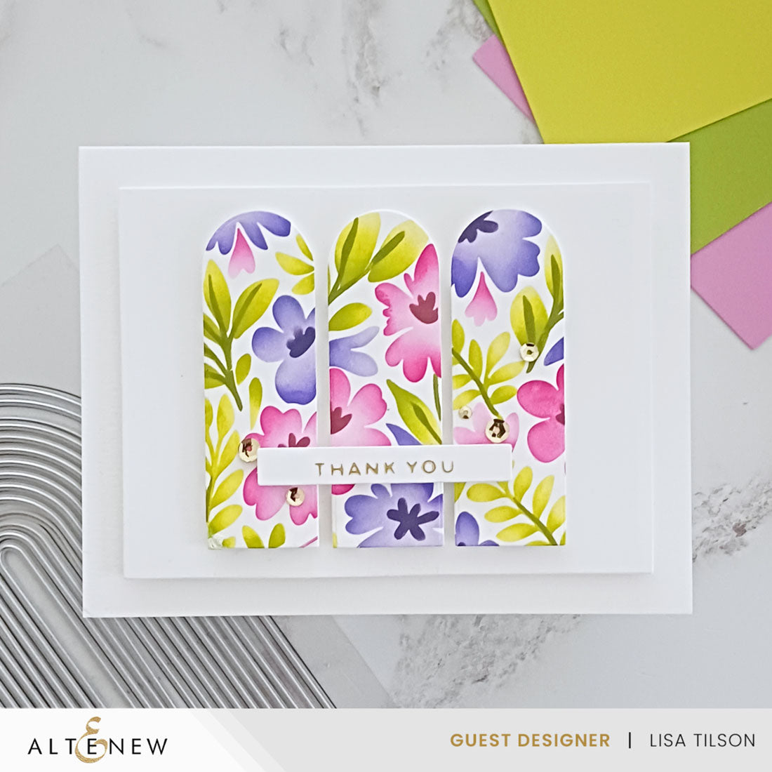 Altenew Stencil Art Styled Backgrounds Layering Stencils alt11263 thank you