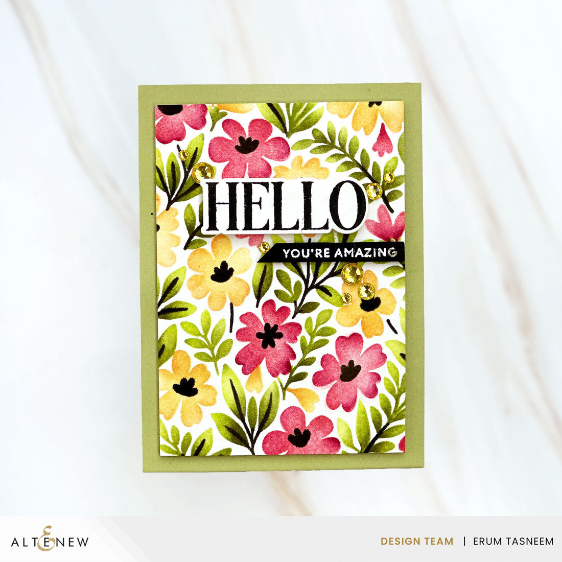 Altenew Stencil Art Styled Backgrounds Layering Stencils alt11263 you're amazing