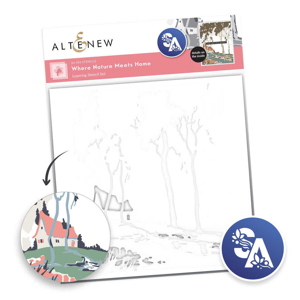 Altenew Stencil Art Where Nature Meets Home Layering Stencils alt11457