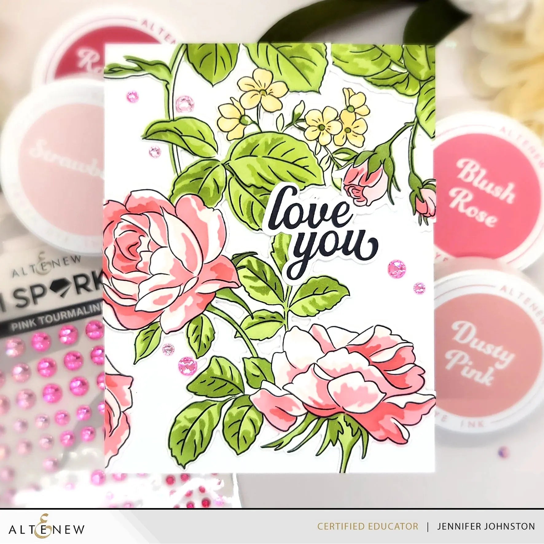 Altenew Strawberry Fresh Dye Ink Pad alt8733 love you