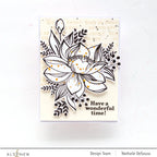Altenew Striking Flowers Dies alt7725* black and white