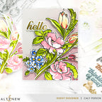 Altenew Stylish Greetings 2 Dies alt11417 blue flowers
