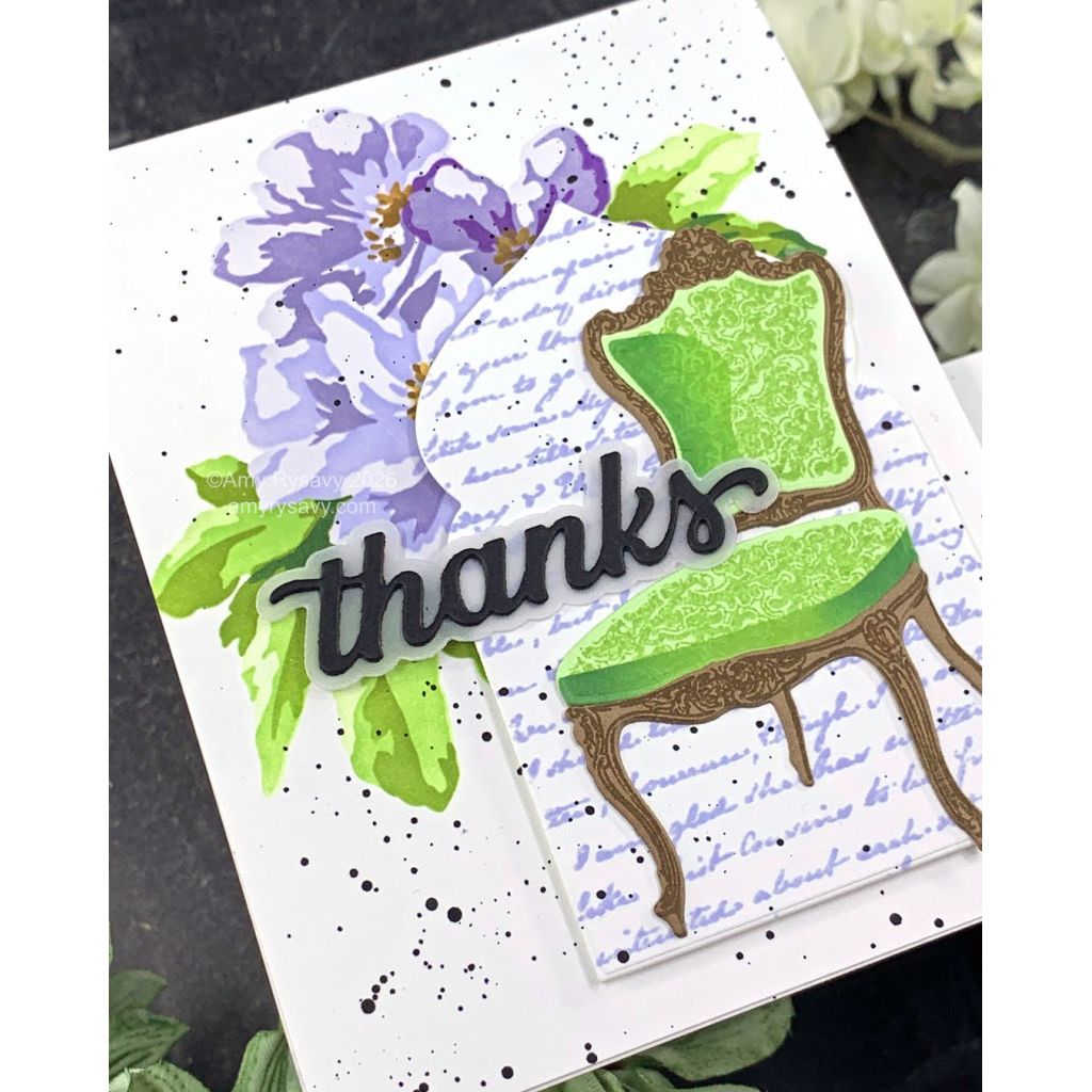 Altenew Stylish Greetings 2 Dies alt11417 green chair