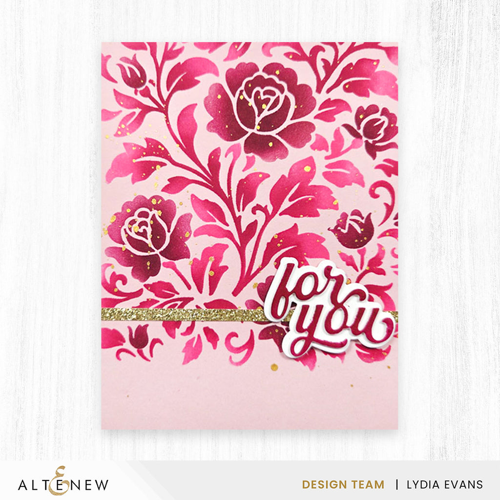 Altenew Stylish Greetings 2 Dies alt11417 red roses