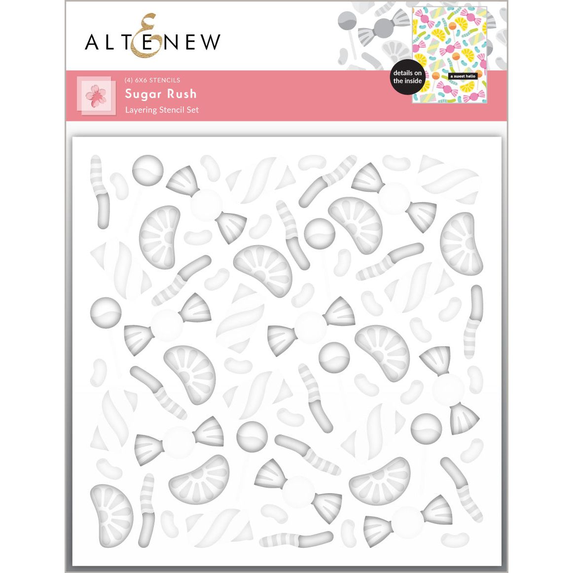 Altenew Sugar Rush Layering Stencils alt10367