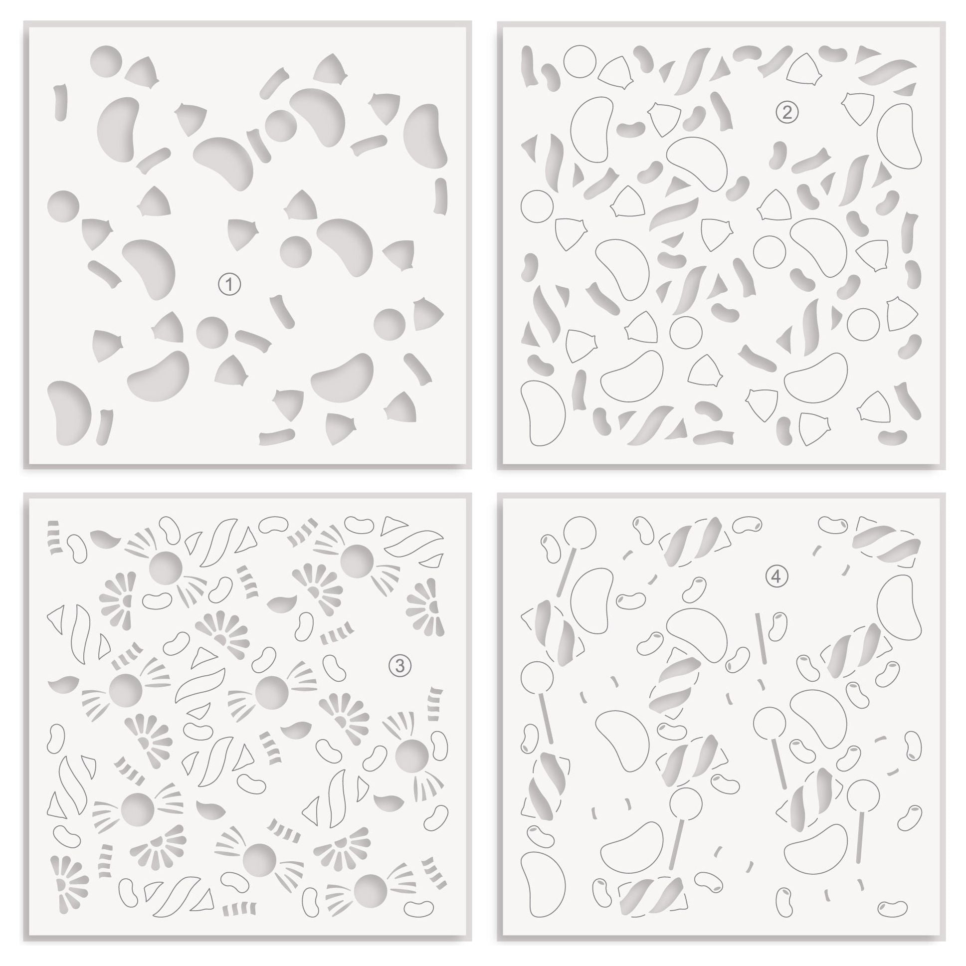 Altenew Sugar Rush Layering Stencils alt10367 layering order