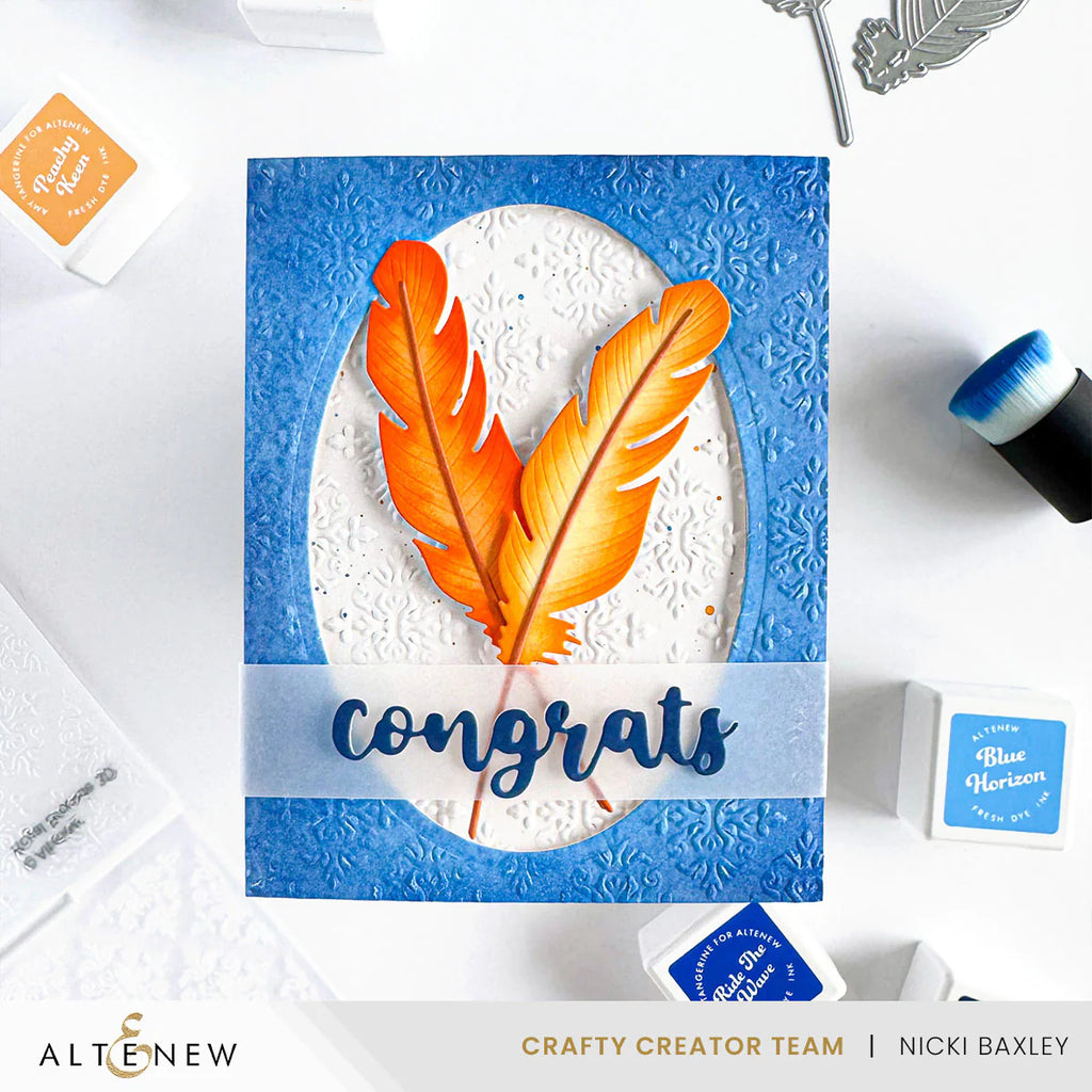 Altenew Summertime Shades Fresh Dye Ink Mini Cube Set congrats