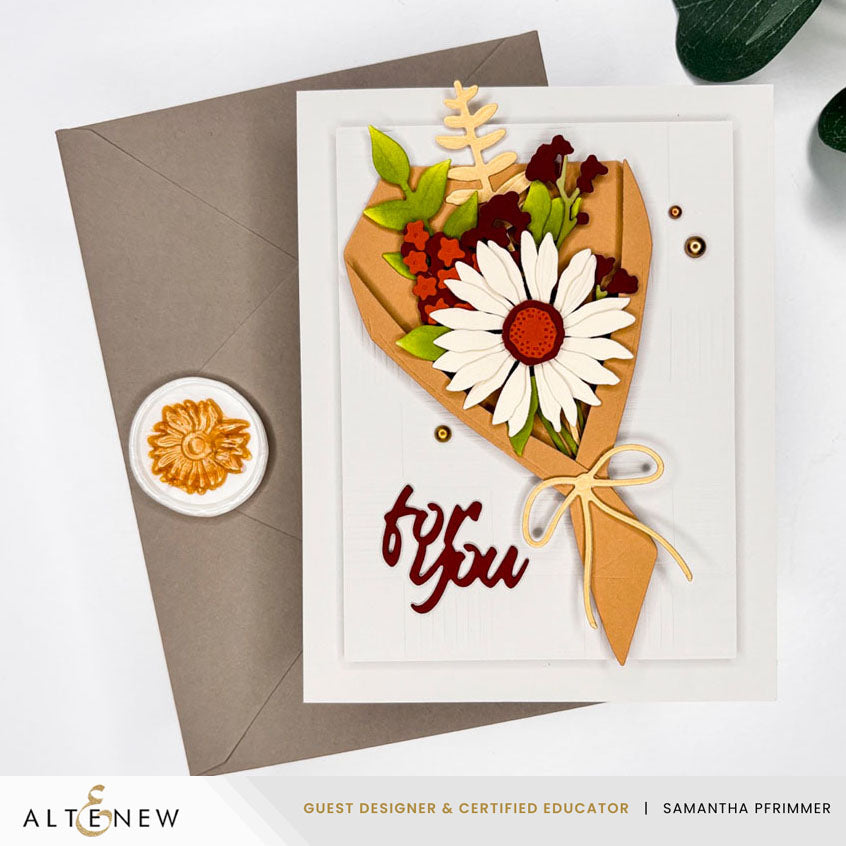 Altenew Sunflower Wax Seal Stamp alt11157 for you