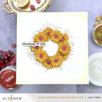 Altenew Sunflower Wax Seal Stamp and Wax Stamp Handle Set wreath