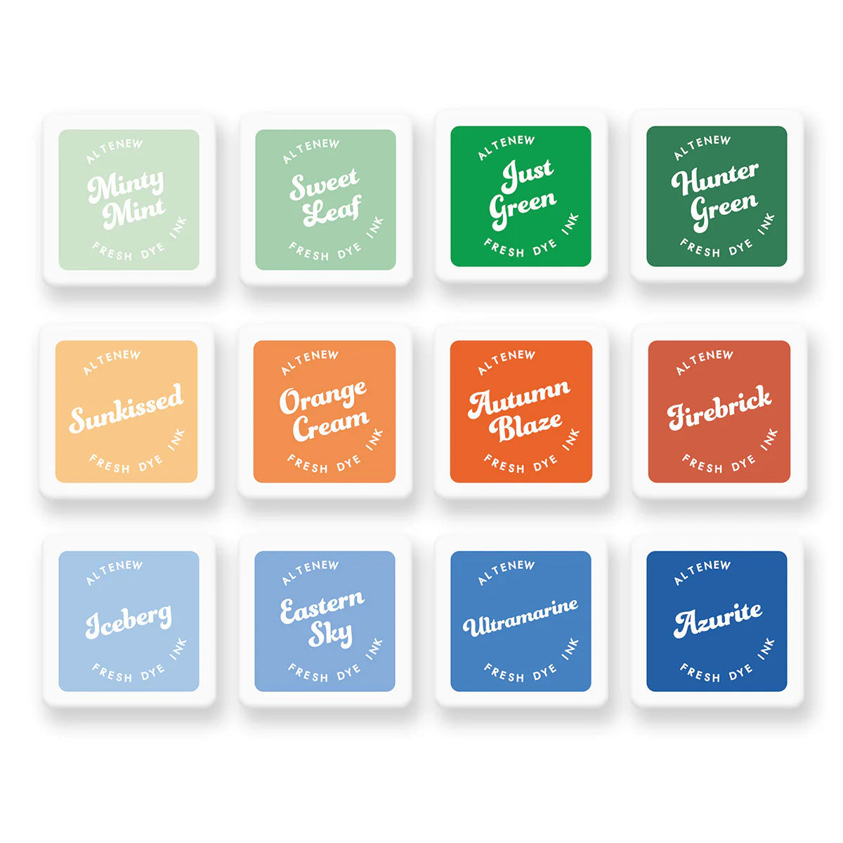 Altenew Sunkissed Serenity Fresh Dye Ink Mini Cube Set