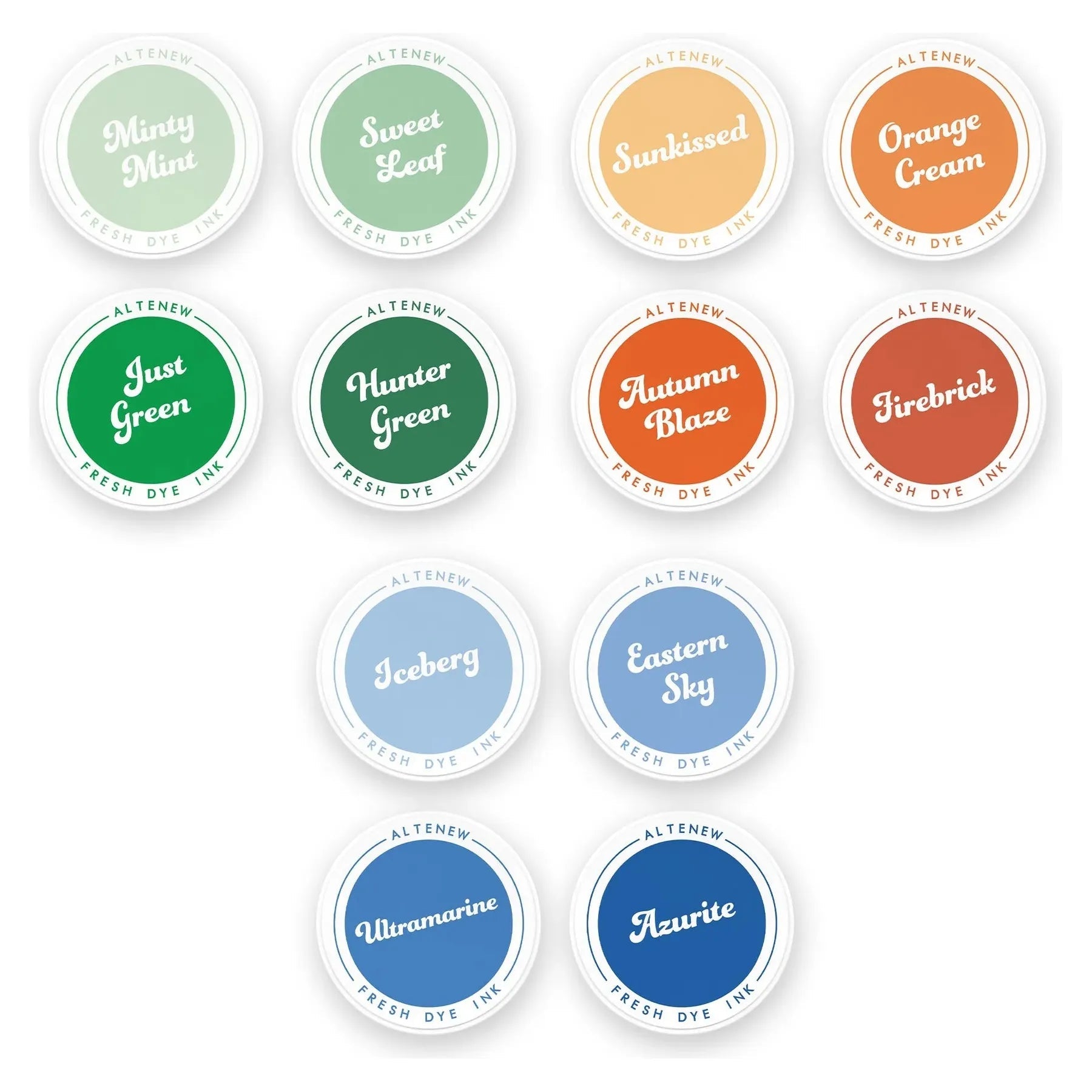 Altenew Sunkissed Serenity Full Size Fresh Dye Ink Set