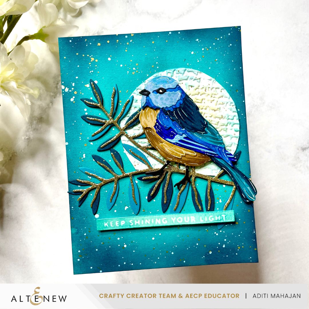 Altenew Sweet Garden Bird Layering Dies alt10582 bluebird
