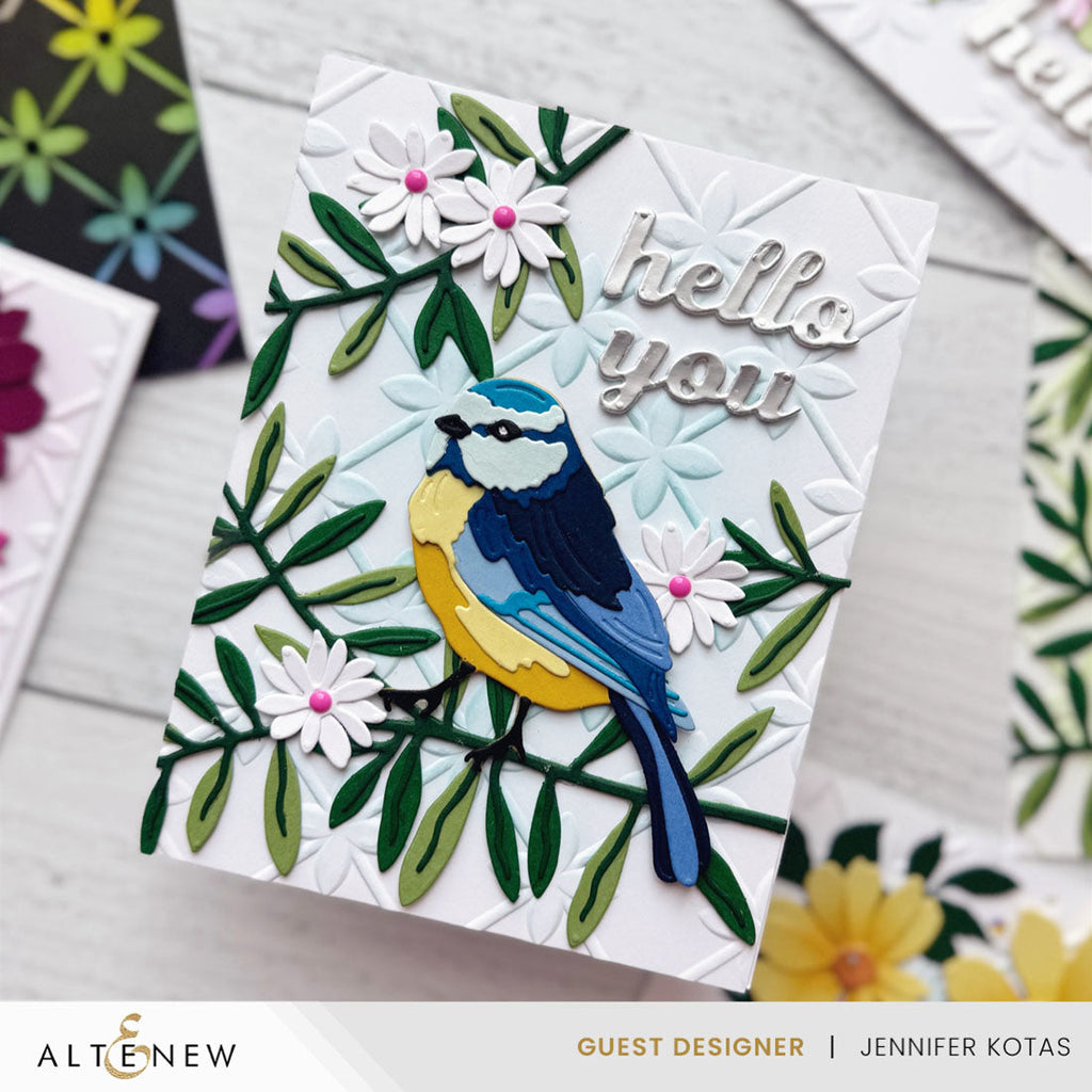 Altenew Sweet Garden Bird Layering Dies alt10582 hello