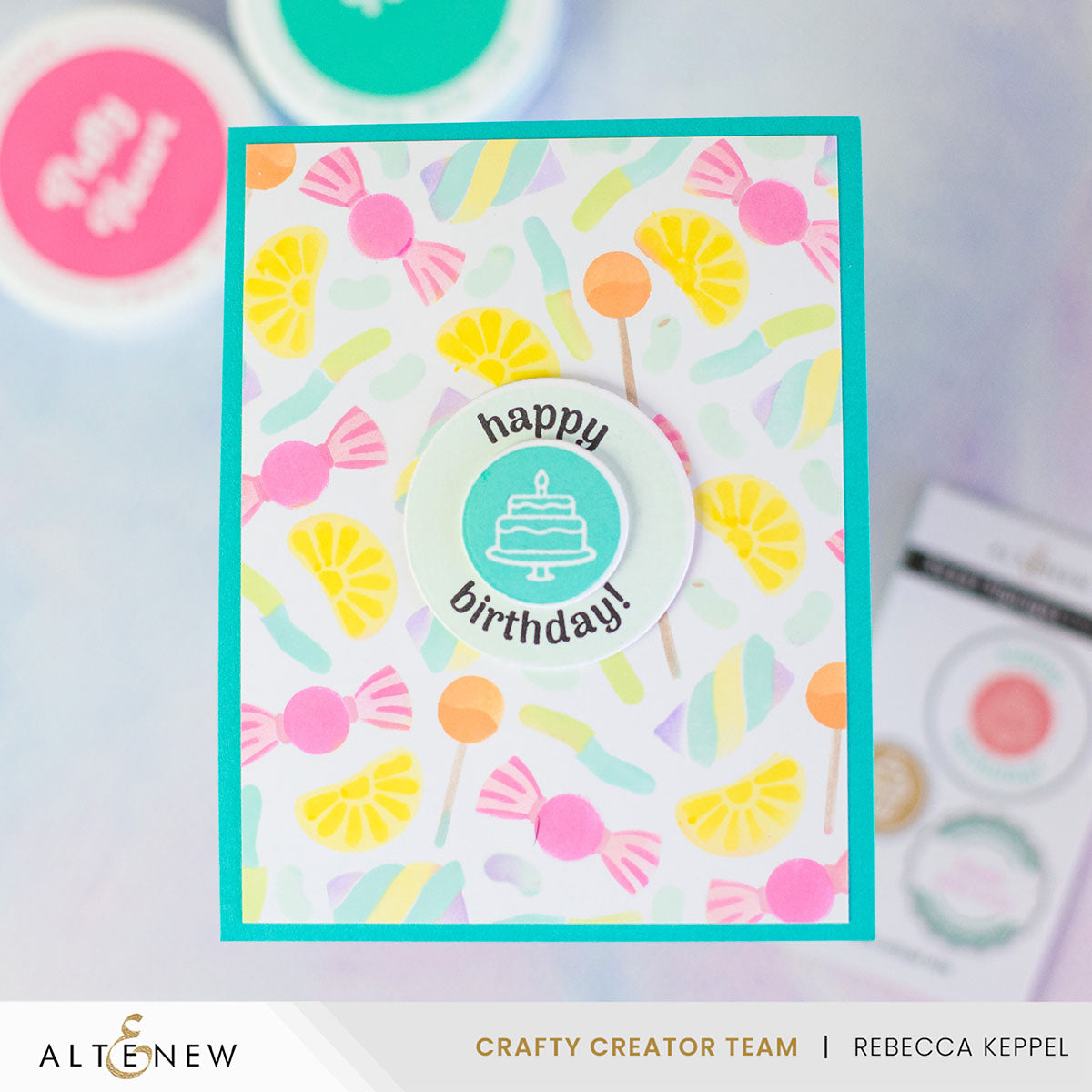 Altenew Sweet Signages Clear Stamps alt10358 candy
