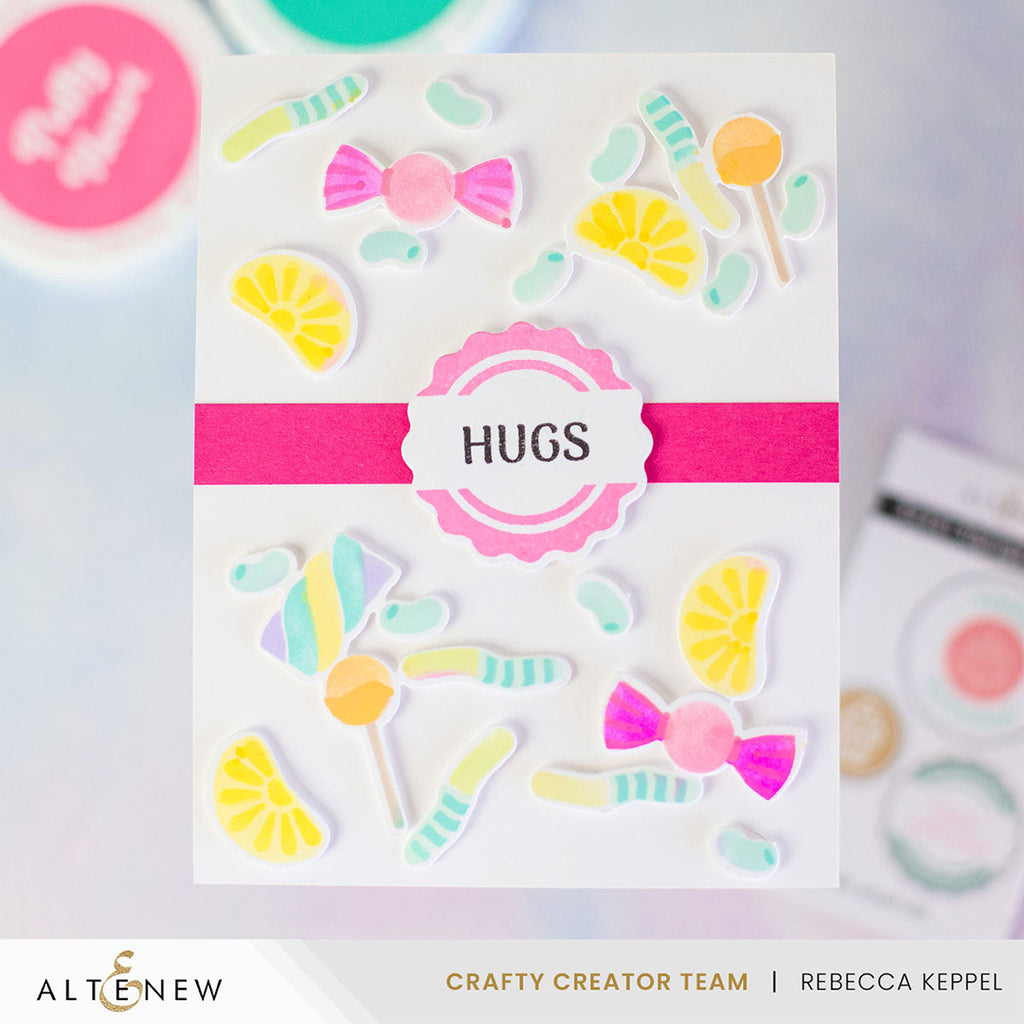 Altenew Sweet Signages Clear Stamps alt10358 hugs