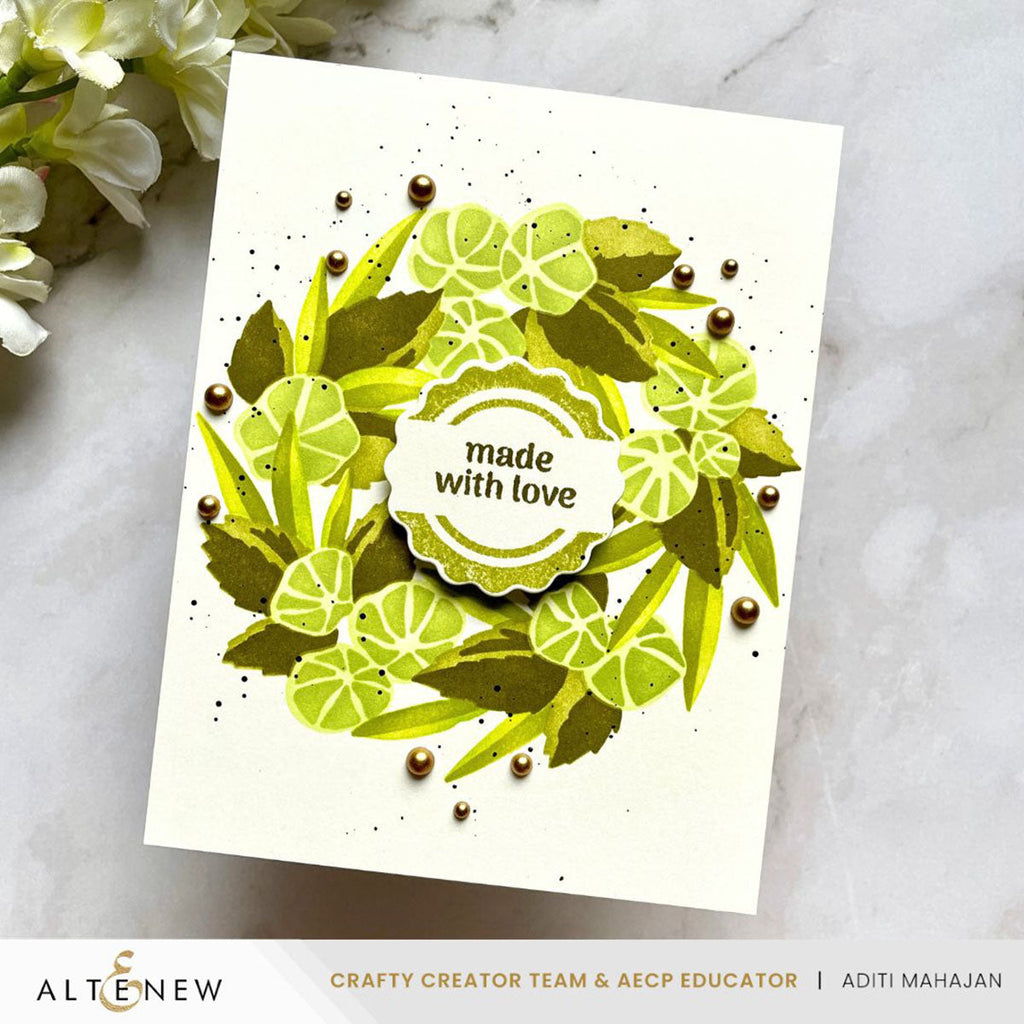 Altenew Sweet Signages Dies alt10359 wreath