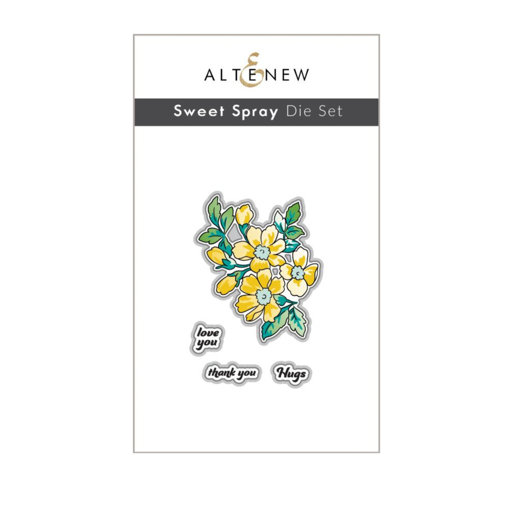Altenew Sweet Spray Clear Stamp Die Stencil and Embossing Folder Set image 2