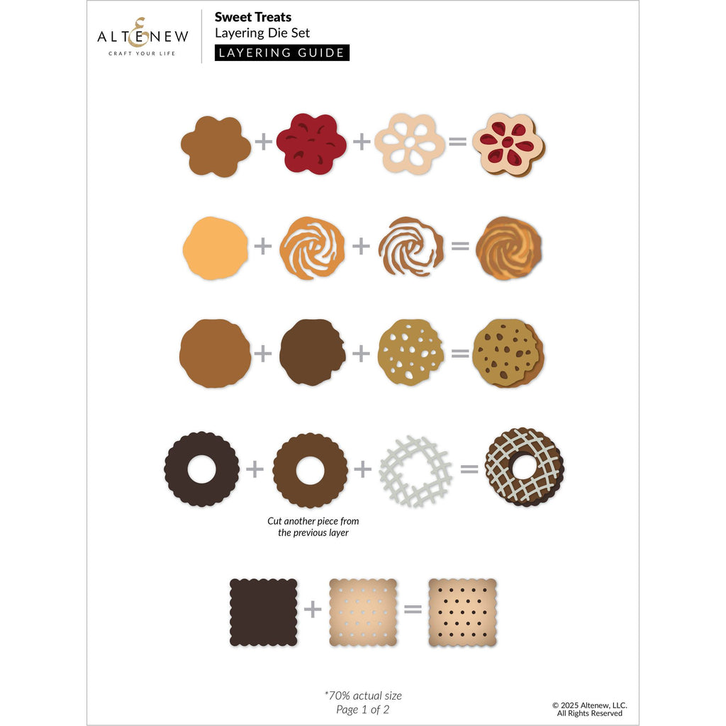Altenew Sweet Treats Layering Dies alt10924 layering guide 1