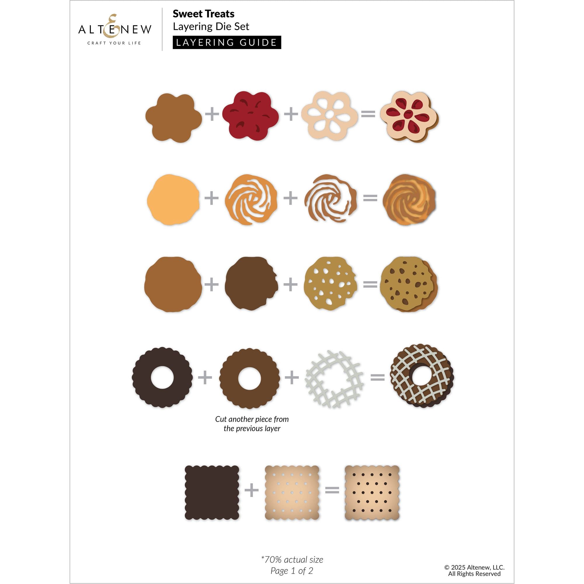 Altenew Sweet Treats Layering Dies alt10924 layering guide 1